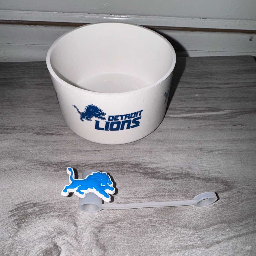 Detroit lions - Straw topper & boot sleeves